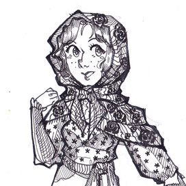 Девушка в платке