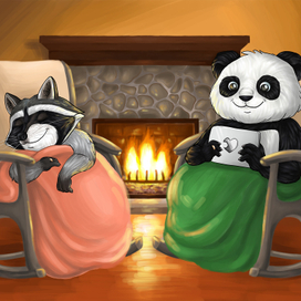 Панда и Енот