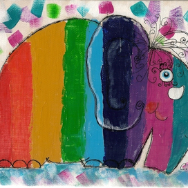 Слон полосатый