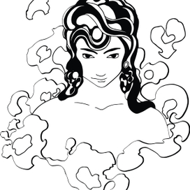 Девушка в лепестках