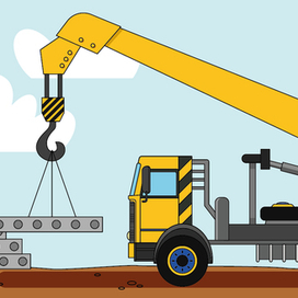 иллюстрация для детской книги о служебной технике 