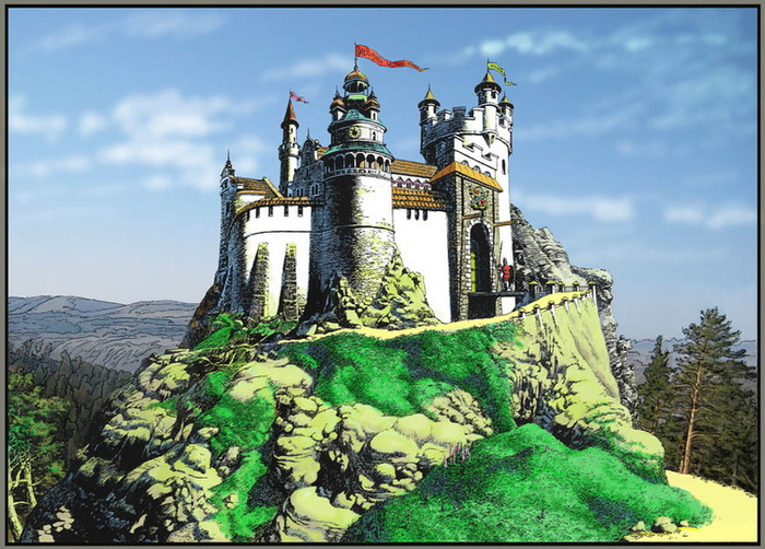 Замок на вершине горы