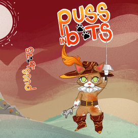 Обложка детской книги "Кот в сапогах"