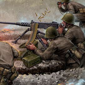 Иллюстрация для оформления коробки с модельным набором.