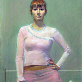 Девушка с ракеткой