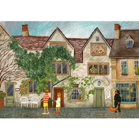 Иллюстрация для детской книги-квеста «Рыжий Фокс», издательство «Абраказябра»