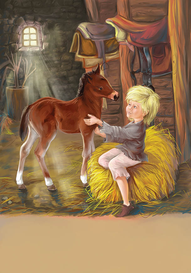 Иллюстрация к сказке “Волшебная кисточка”