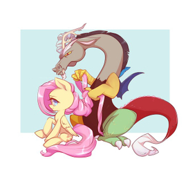 Флаттершай и Дискорд 