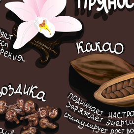 Серия иллюстраций "Польза специй и пряностей"