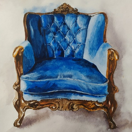 Бархатное кресло