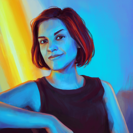 Неоновый портрет