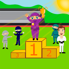  Иллюстрация к книге "A True Ninja Loves Tidiness".