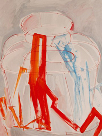 клетка с красной лентой