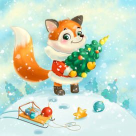 Новогодняя открытка