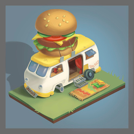 фургон - бургерная