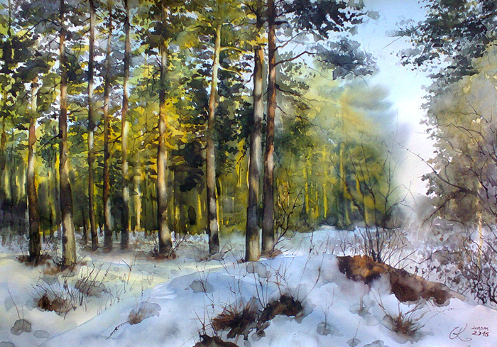 Просыпается лес