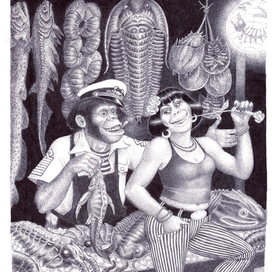 Лавка морепродуктов. Где-то в далекой галактике.