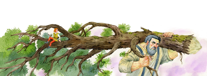 К сказке Братьев Гримм "Храбрый портняжка", для изд. ЭКСМО 