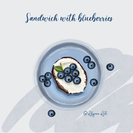 Сэндвич с голубикой