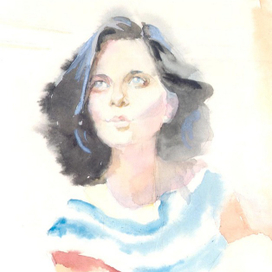 Портрет девушки из студенческого общежития. 1991 год.