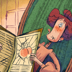 Серия иллюстраций по мотивам новеллы О. Генри «Персики»