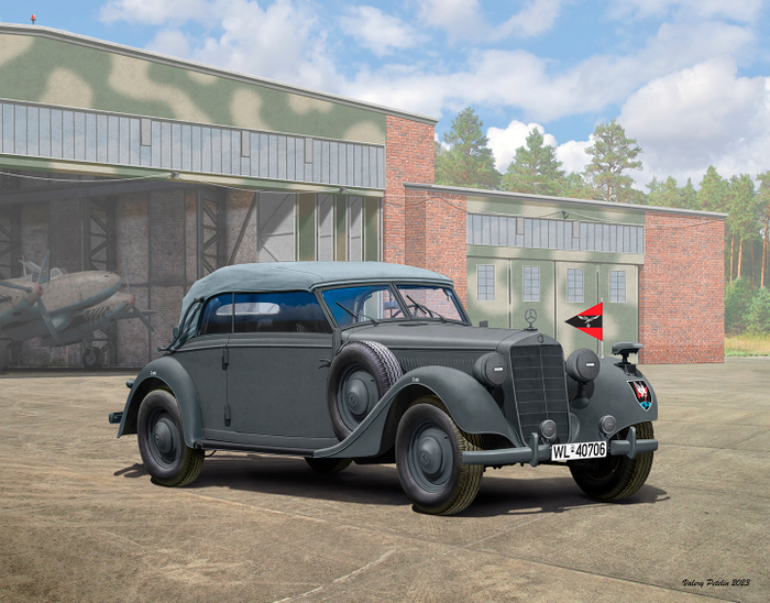 Type 320 (W142) Soft Top (box art for ICM)