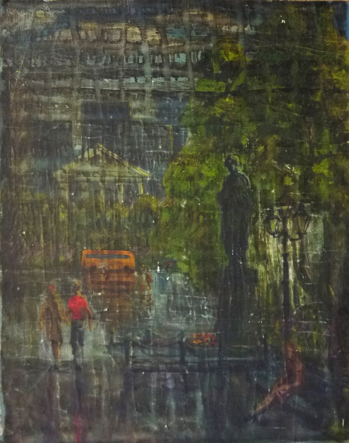 Вечер, дождь, 