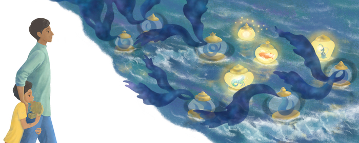 Иллюстрация на разворот для детской книги