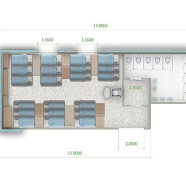 план спальни детского сада