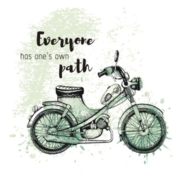 Ретро мопед