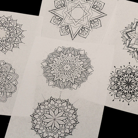 мандалы. эскиз для мастерской