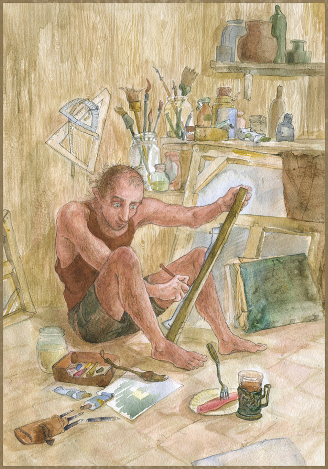 Натюрморт с сосиской