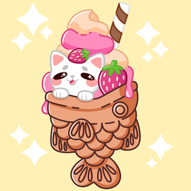 Taiyaki cat
