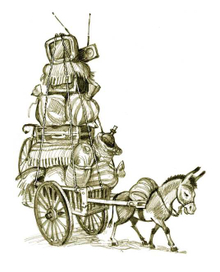 Вячеслав Абросимов "Пешком за смыслом" рис. на шмуцтитул