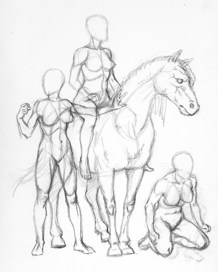 амазонки набросок