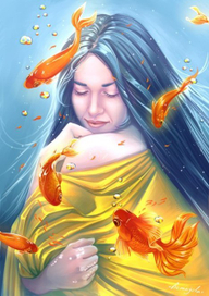 Дева и рыбки