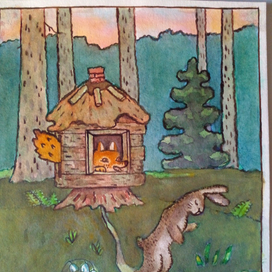 "Лиса, заяц и петух"