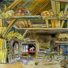 &quot;дом Симплициссимуса&quot; к роману Ганса Якоба Кристофа Гриммельсгаузена &quot;Симплициссимус&