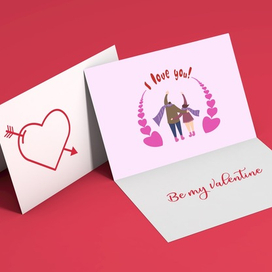 Открытка ко Дню Святого Валентина 