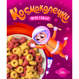 Иллюстрация для упаковки сухого завтрака