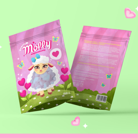 Дизайн упаковки для маршмеллоу "Molly" 🐑💖