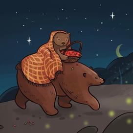 Иллюстрация к книге "Сказки о снежном барсе"