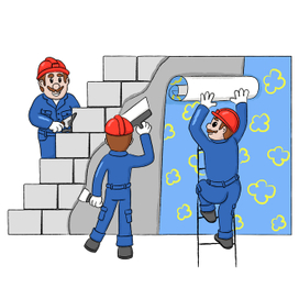 Иллюстрация для сайта строительной бригады