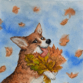 Осенняя собака