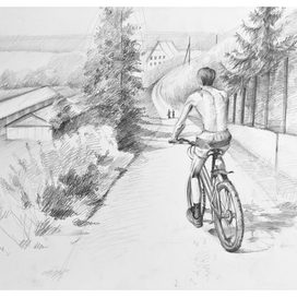 на велосипеде