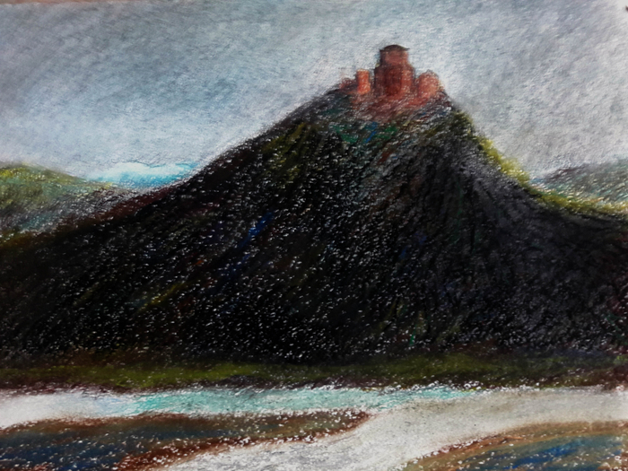 Грузия. Над слиянием двух рек