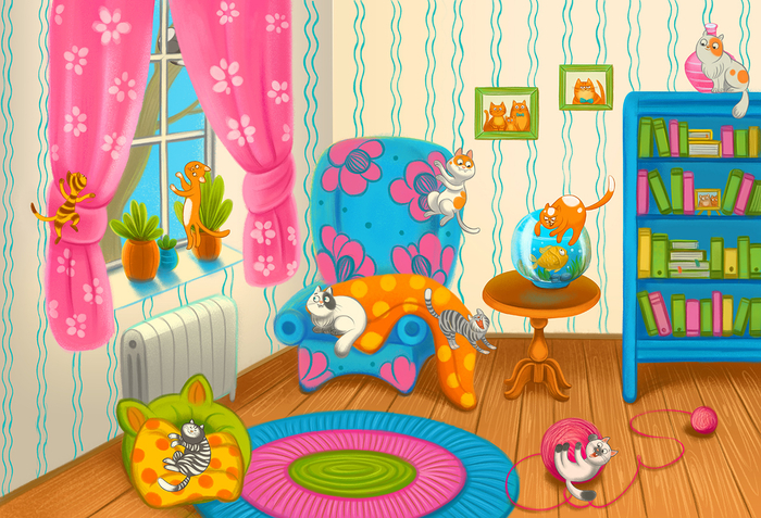 Нади 10 кошек-пазл