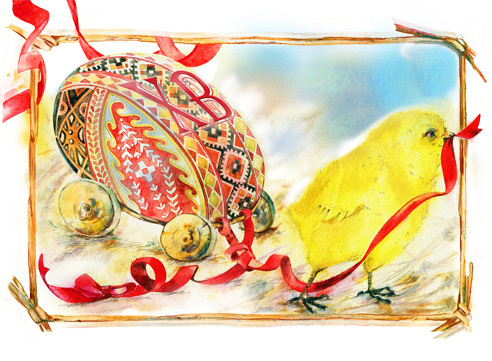 открытка на Пасху