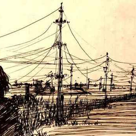  "WIND" ink and paper 8x20cm 1998