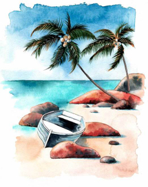 Кароль Мацюсь на бязлюдным востраве